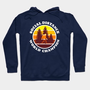 Bigfoot social distance world champion. Hoodie